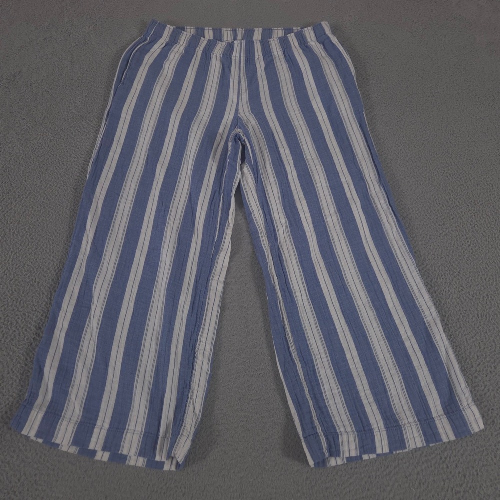 Old Navy Pants Womens XL Multi High-Waisted Crinkle Gauze Super Wide-Leg Striped